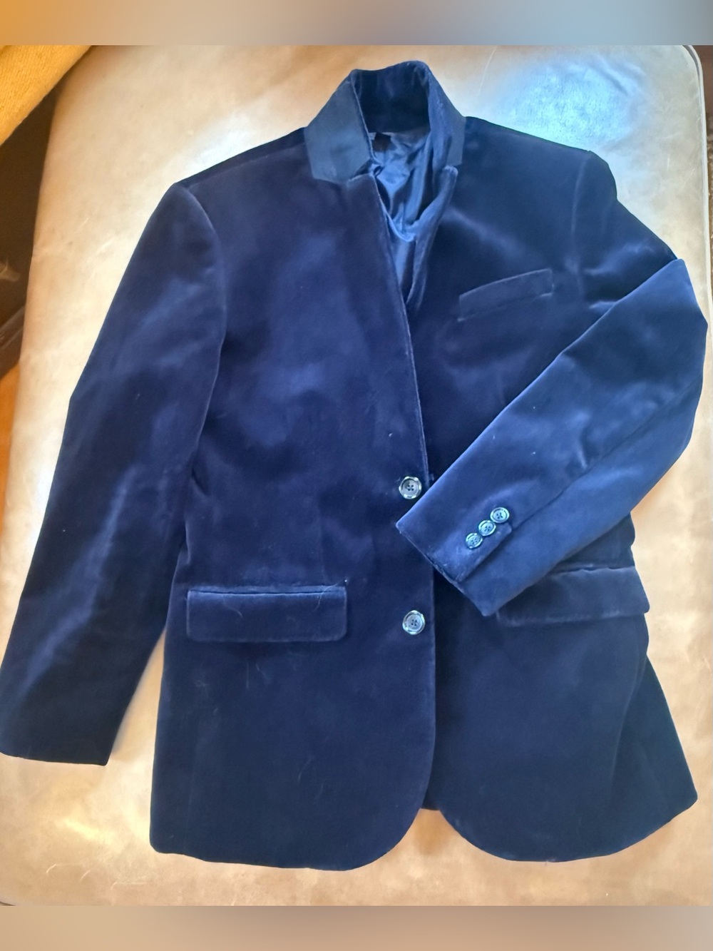 NWT JCrew / Crewcuts Navy Velvet Ludlow Blazer - boys 14